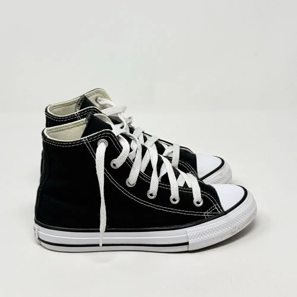 Converse Chuck Taylor All Star High Shoes Kids Size 1 Black Canvas School